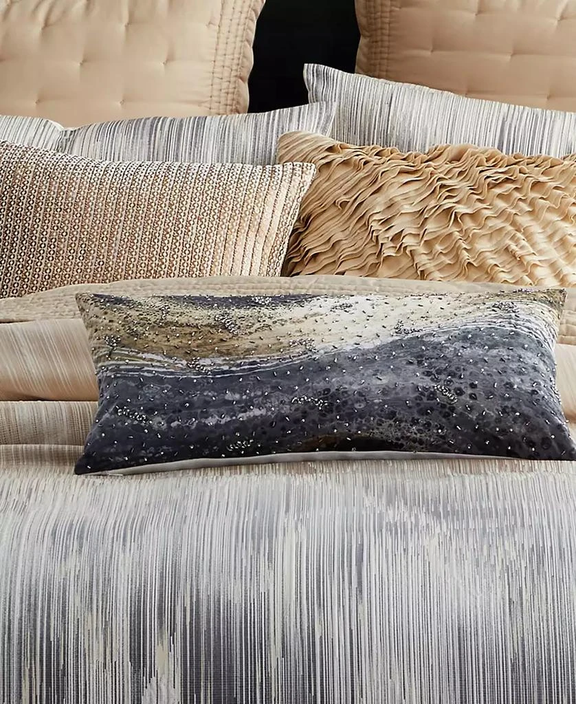 Donna Karan Home Ruffle Decorative Pillow, 18" x 18" 4
