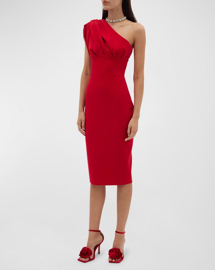 RACHEL GILBERT Winnie One-Shoulder Midi Dress