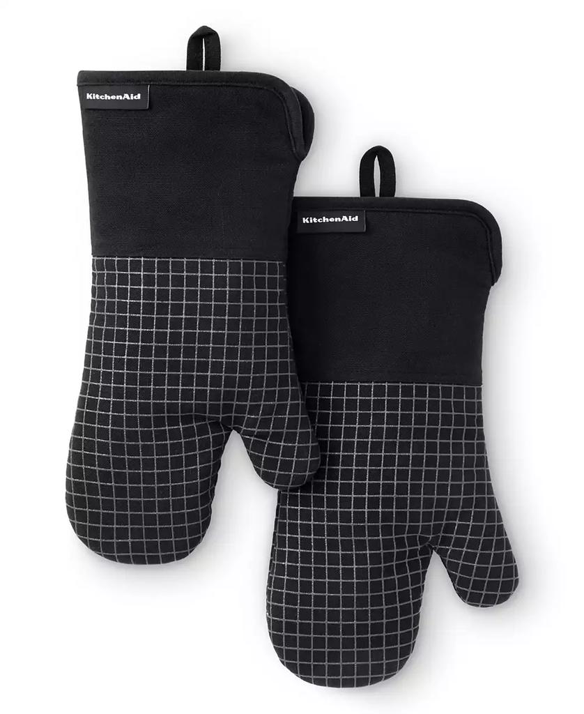 KitchenAid Gourmet Series Gridlines Oven Mitts Set, Pack of 2