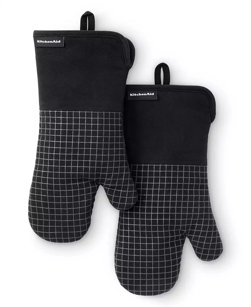KitchenAid Gourmet Series Gridlines Oven Mitts Set, Pack of 2 1