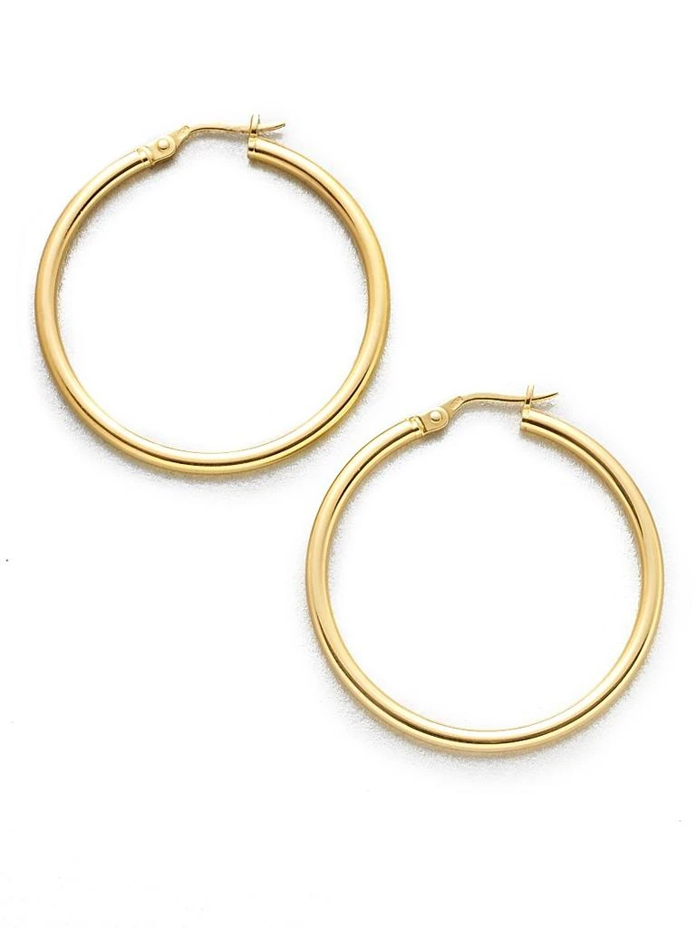 Roberto Coin 18K Yellow Gold Hoop Earrings/1.4"
