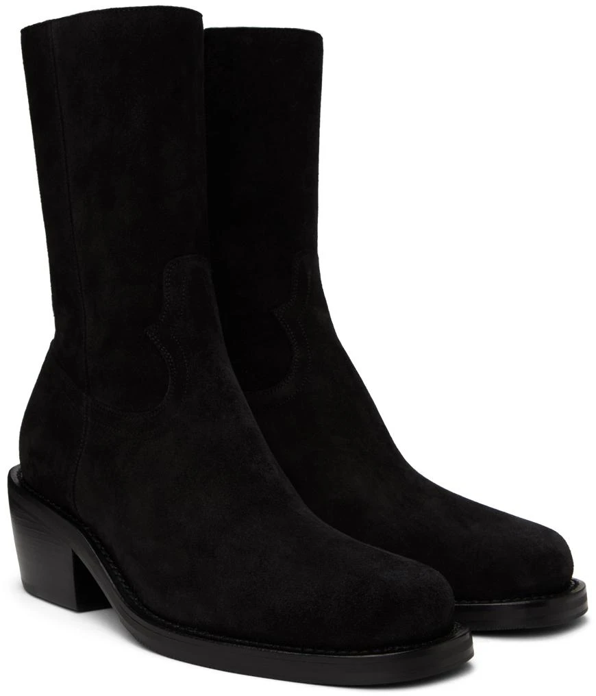 Dries Van Noten Black Zip Boots 4