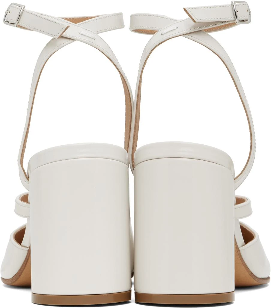 MAISON MARGIELA Off-White Tabi Pump Sandal Heels 2