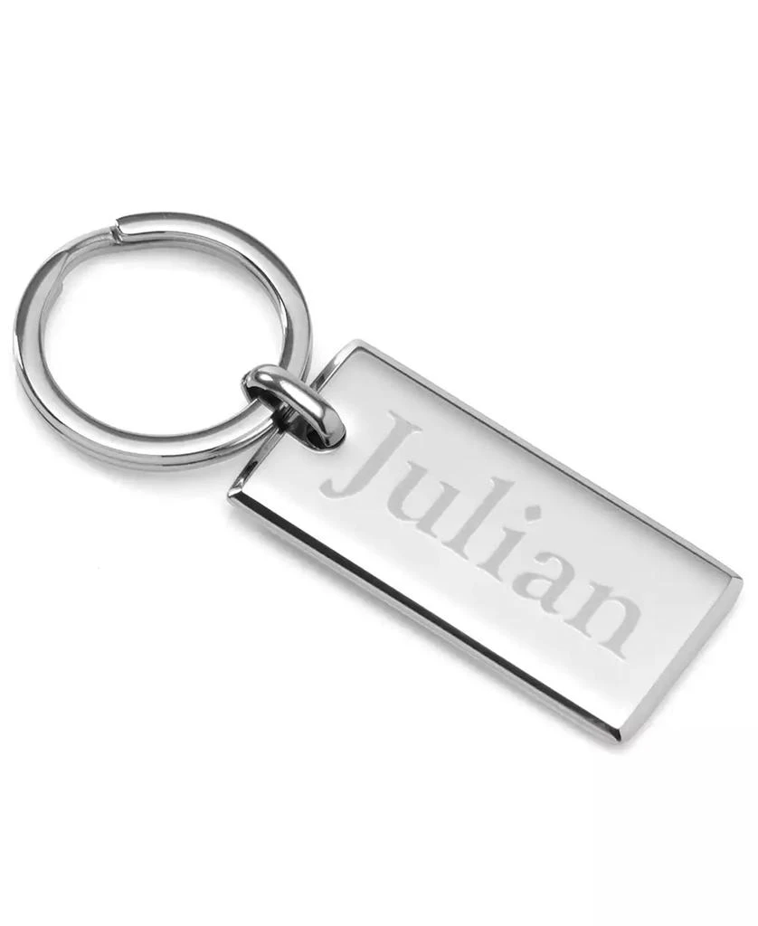 Ox and Bull Trading Co. Men's Rectangle Engravable Stainless Steel Key Chain 4