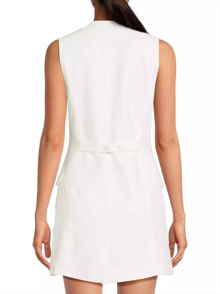 Faithfull the Brand Jane Button-Front Linen Minidress 5