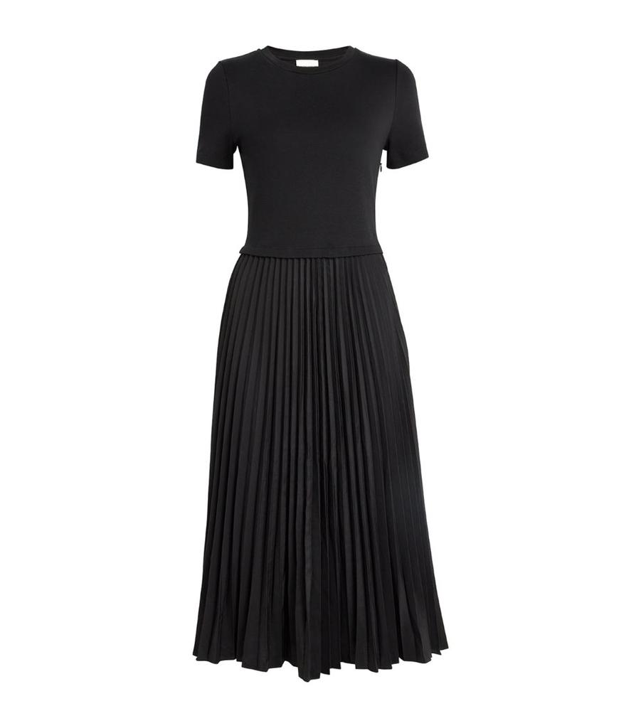 Claudie Pierlot Cotton-Blend Pleated Dress