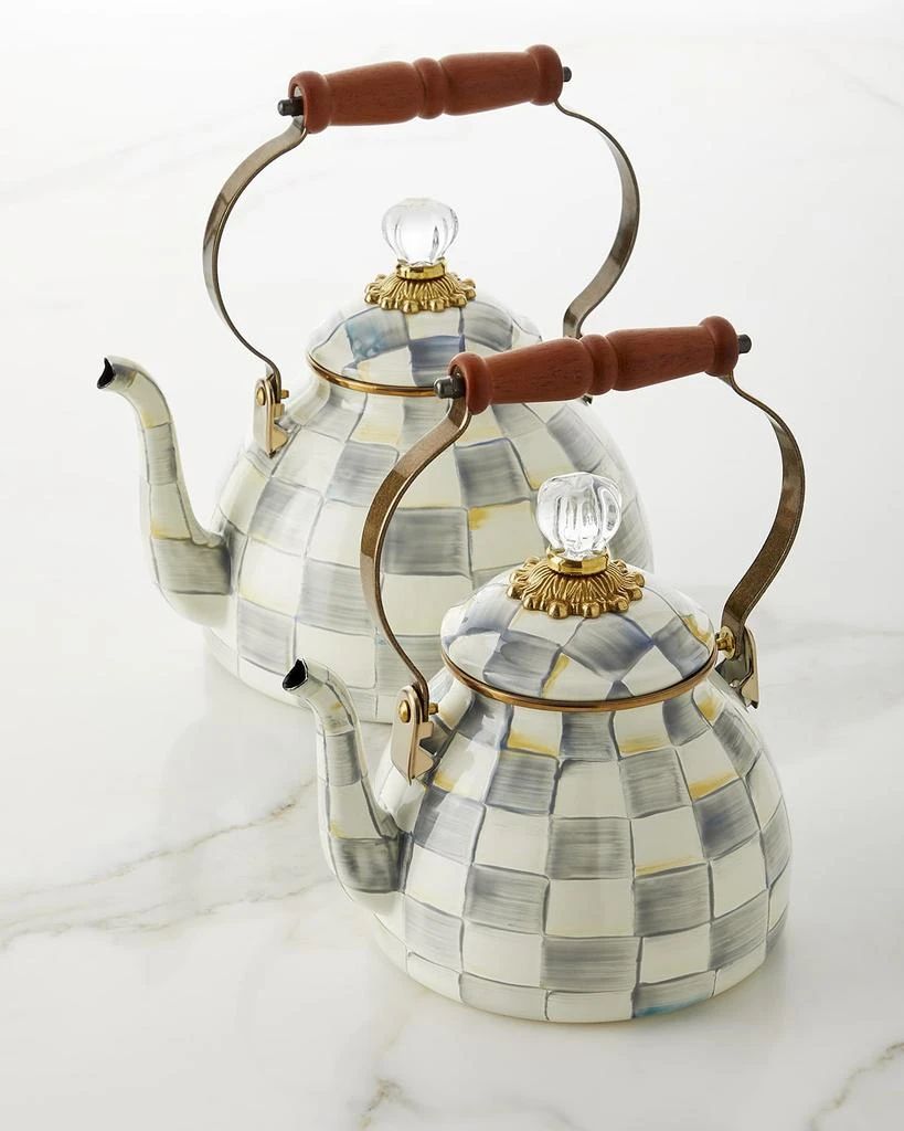 MacKenzie-Childs Sterling Check Tea Kettle 1