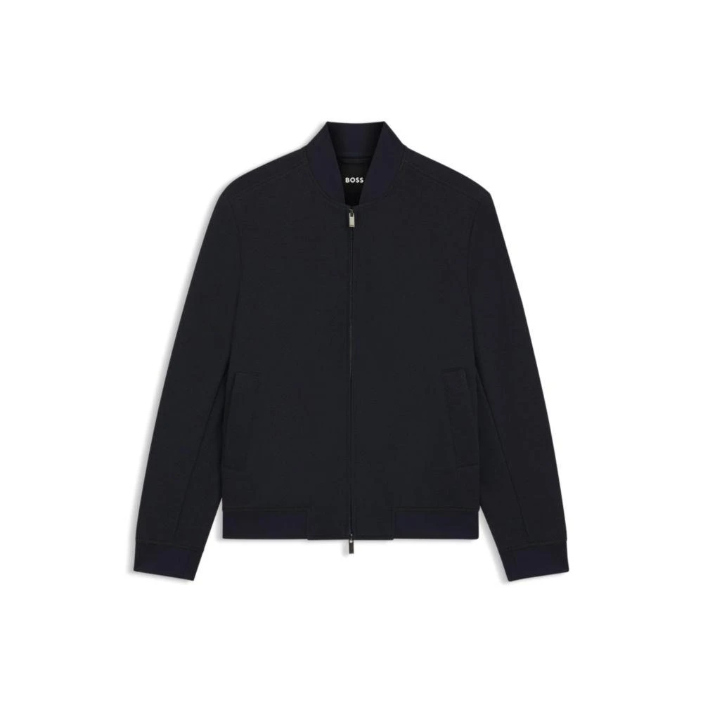 Hugo Boss Slim-fit jacket in wrinkle-resistant fabric 1