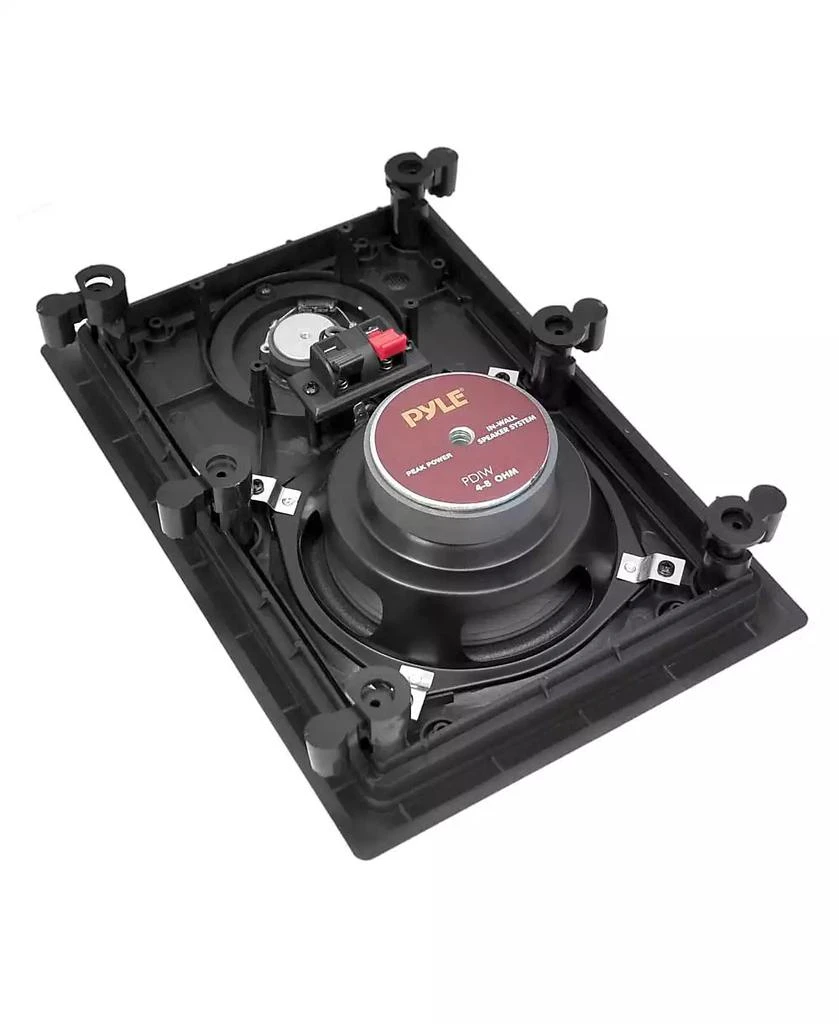 Pyle PDIW65 6.5" In-Wall/In-Ceiling 2-Way Stereo Speakers - Flush Mount, White, Pair 2