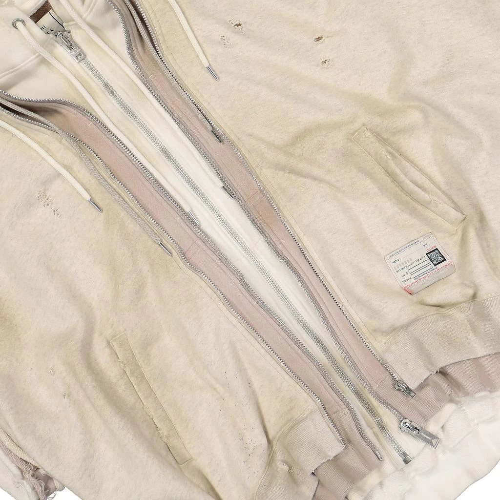 Maison MIHARA YASUHIRO Maison Mihara Yasuhiro Triple Layered Sleeveless Zip-Up Hoodie 4