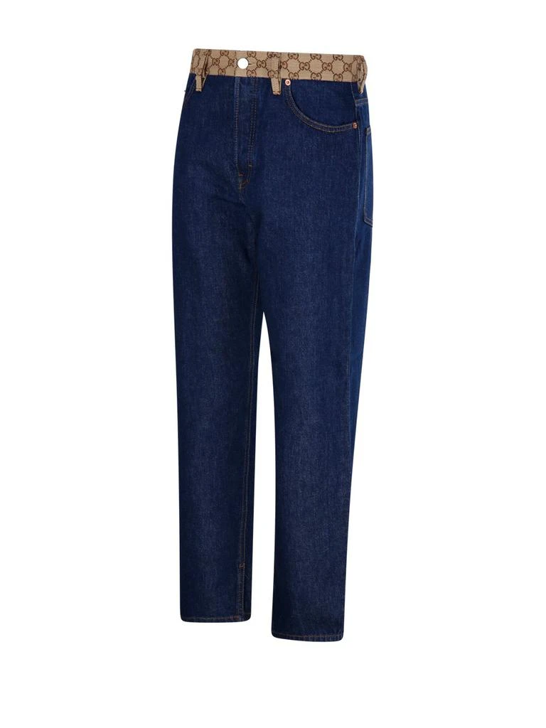 Gucci Gucci Logo Waistband Detailed Boyfriend Jeans 3