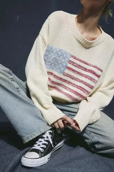 BDG BDG American Flag Crew Neck Sweater 5