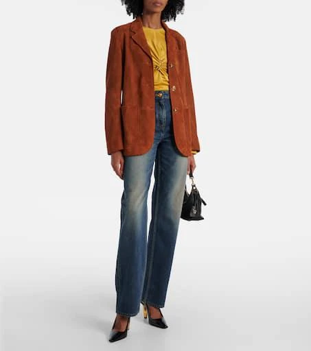 Versace Medusa suede blazer 2