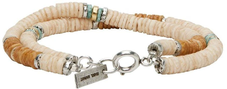 Isabel Marant Beige & Brown Heishi Bracelet 4