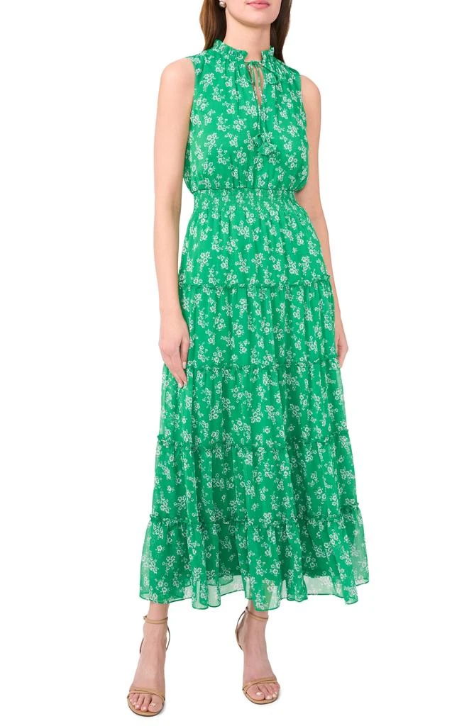Halogen Split Neck Tiered Maxi Dress 1