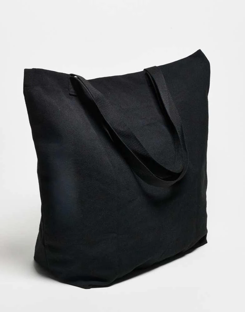 COLLUSION COLLUSION Unisex large everyday tote bag with logo in black 3