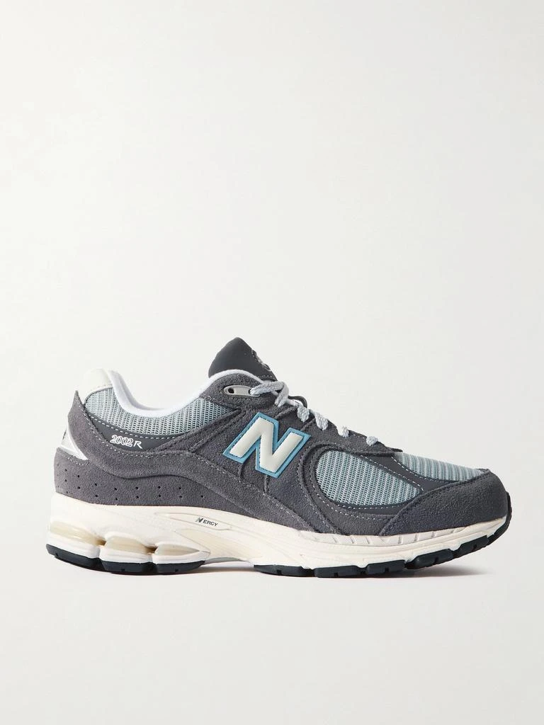 New Balance 2002r 皮��革边饰网眼绒面革运动鞋 1
