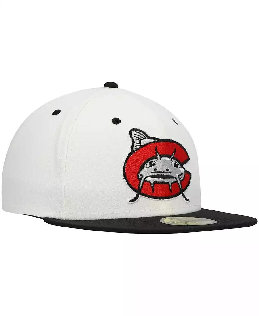 New Era Men's White Carolina Mudcats Authentic Collection Team Alternate 59FIFTY Fitted Hat 3