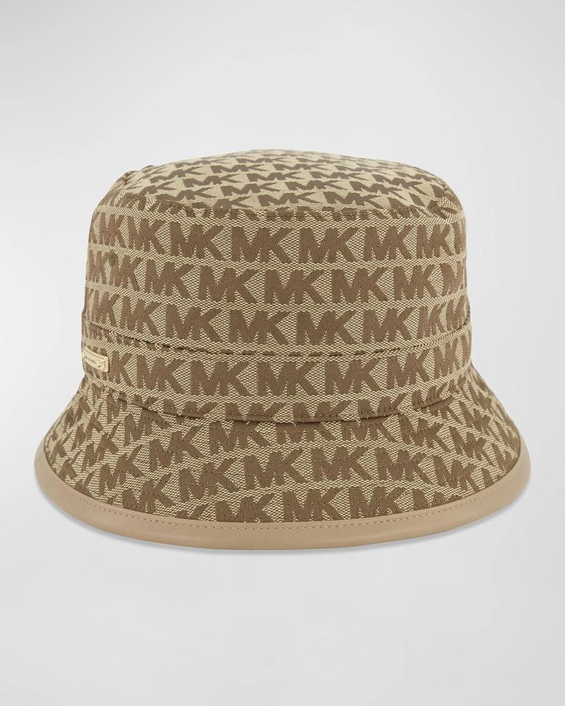 New Michael Kors bucket hat Empire Signature Logo Print Bucket Hat in BONE - Sale  main image 3