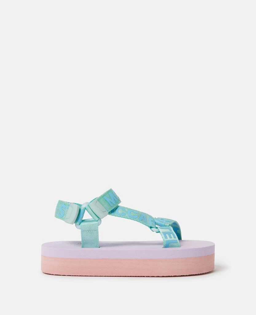 Stella McCartney Stella McCartney - Two-Tone Platform Sandals, , Size: 33