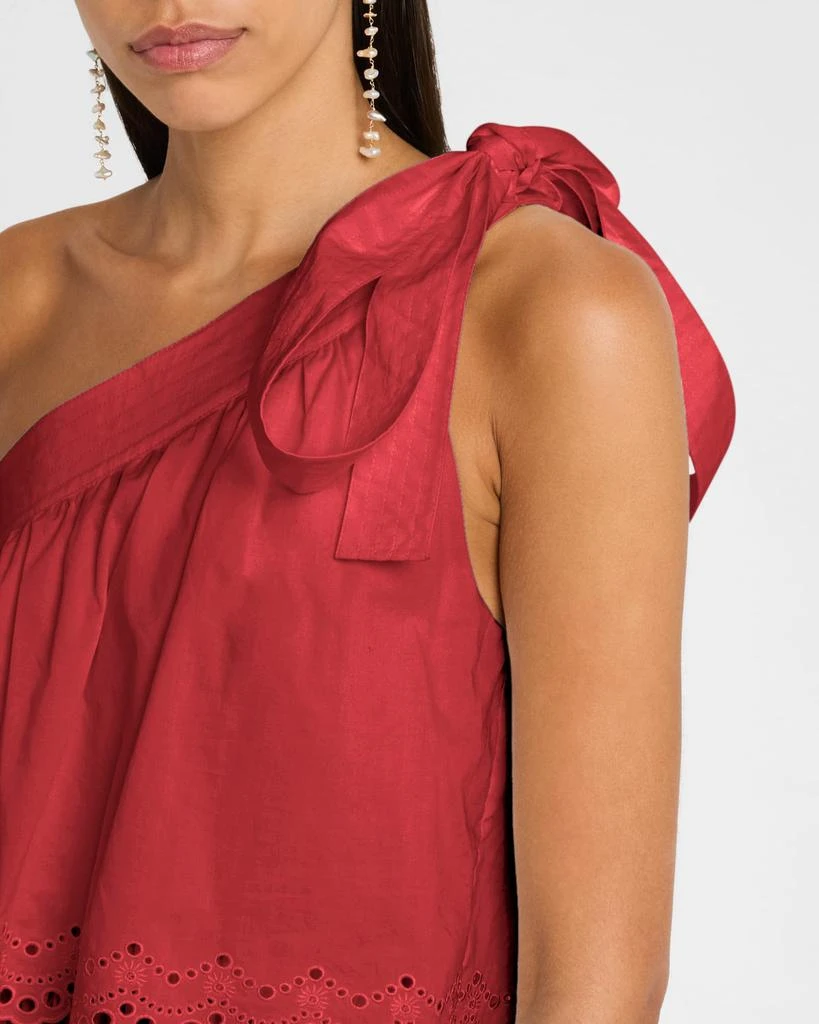 VANESSA BRUNO Cora Tiered One-Shoulder Midi Dress 5