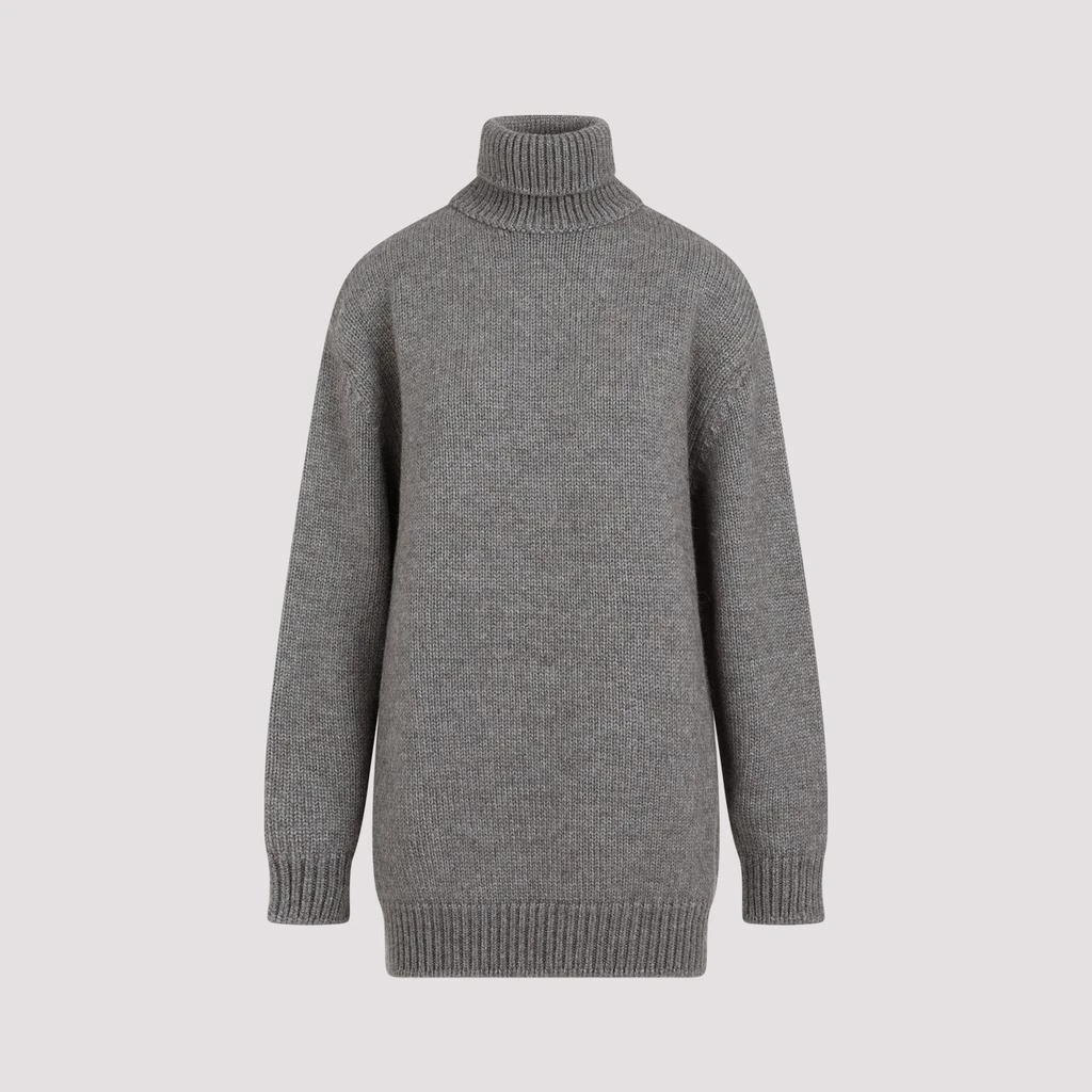 The Row Light Sage Elu Alpaca and Silk Sweater 1
