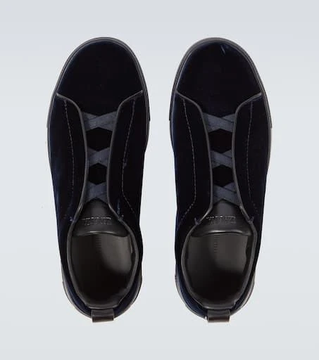 Zegna Triple Stitch suede-trimmed sneakers 4