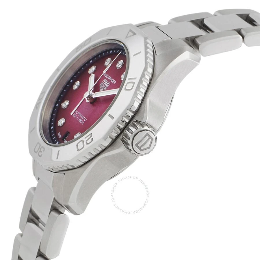 Tag Heuer Aquaracer Professional 200 Automatic Diamond Red Dial Ladies Watch WBP2414.BA0622 2