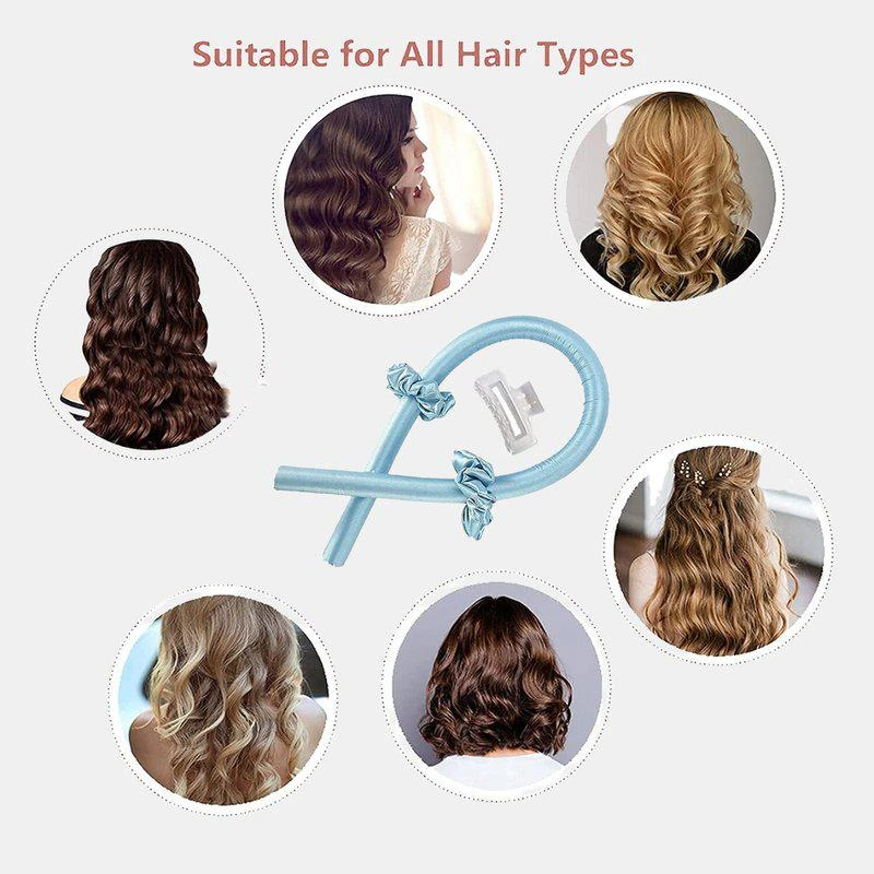 Vigor Premium Heatless Satin Roller Hair Curl 2