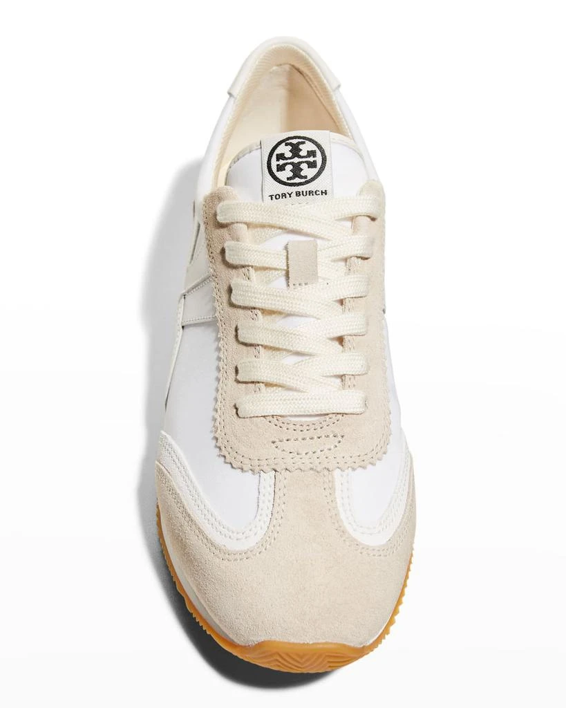 Tory Burch Hank Mixed Leather Retro Sneakers 6