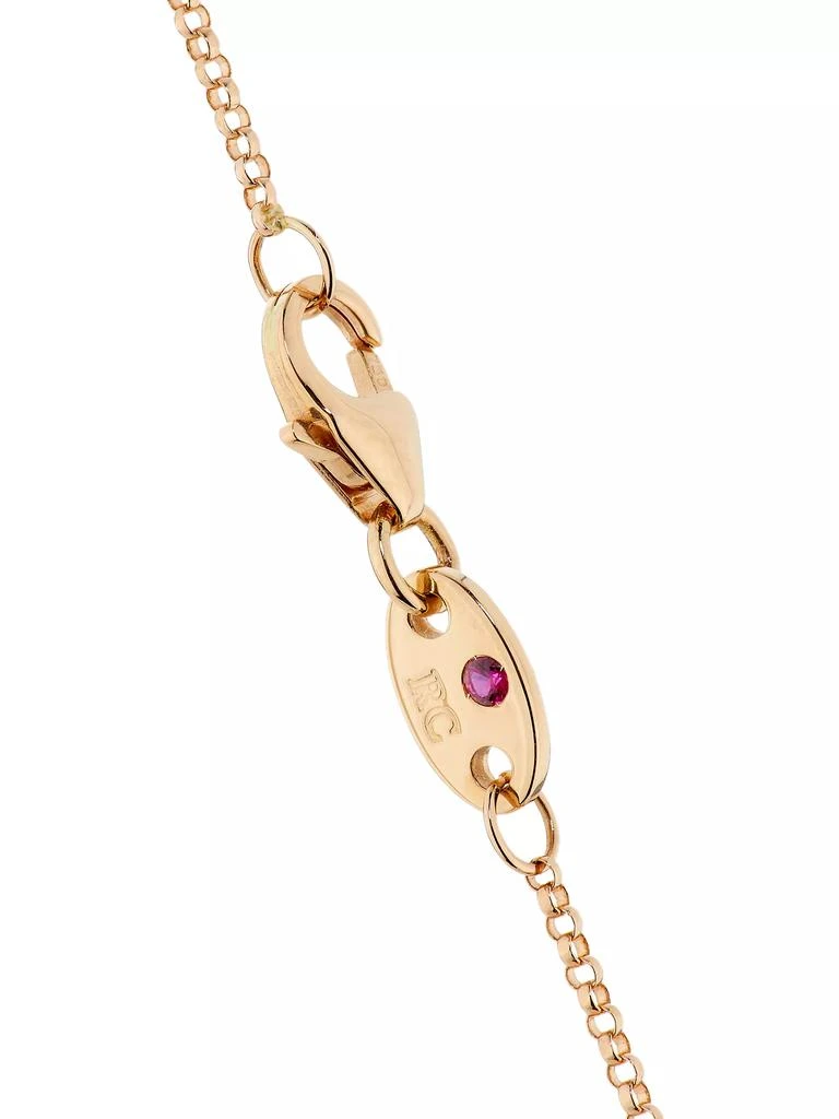Roberto Coin Venetian Princess 18K Rose Gold, Titanium & 0.04 TCW Diamond Flower Pendant Necklace 3