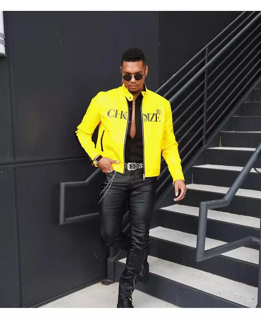 Peugeot Men's Sport Bezel Watch with Yellow Dial and Black Canvas Strap 3