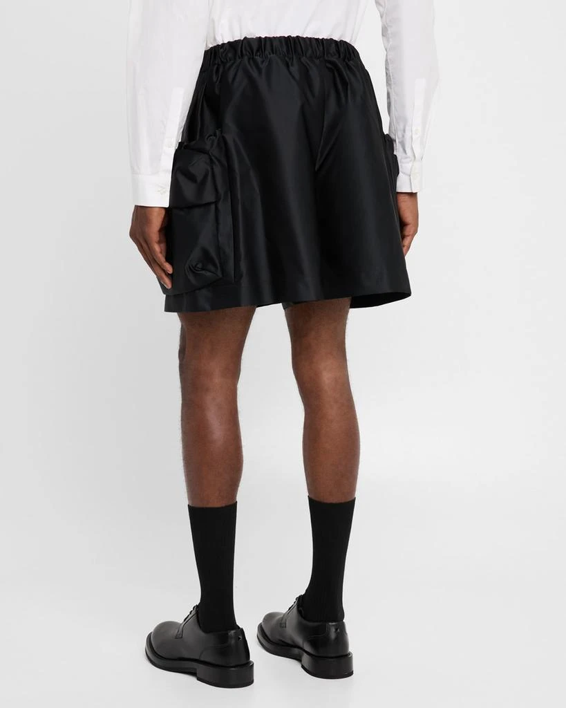 Simone Rocha Men's Satin Cargo Shorts 3