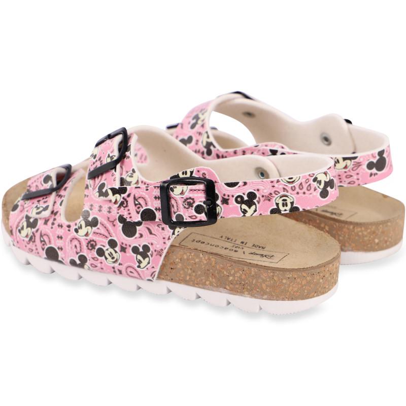 MOA Master of Arts Mickey print straps platform sandals in pink
