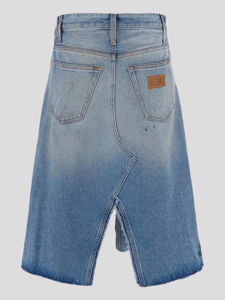 【MM6 Maison Margiela】Denim Skirt/追跡可能/全国送料無料 MM6 Maison Margiela SKIRT - Denim skirt - blue/blue denim