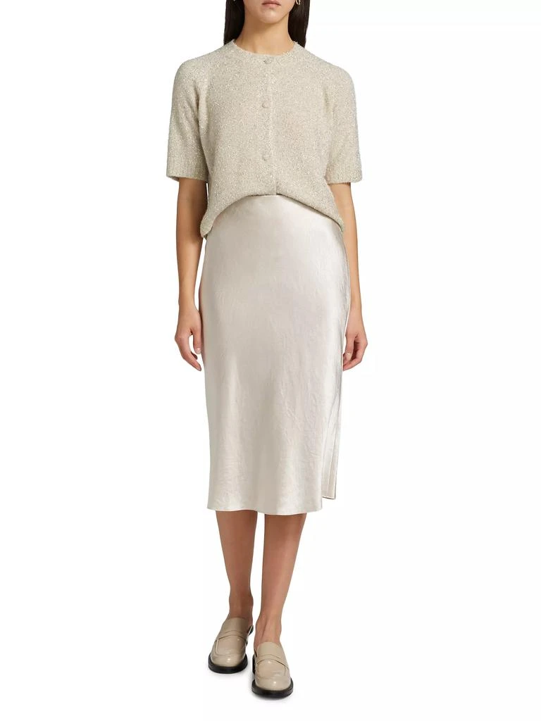 Design History Metallic Knit Short-Sleeve Cardigan 2