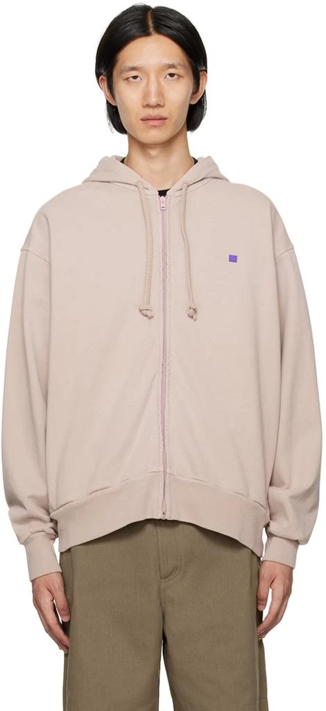 Acne Studios Beige Patch Hoodie 1