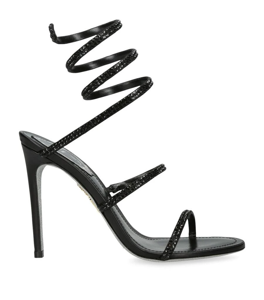 Rene Caovilla Leather Crystal-Embellished Cleo Sandals 105 1