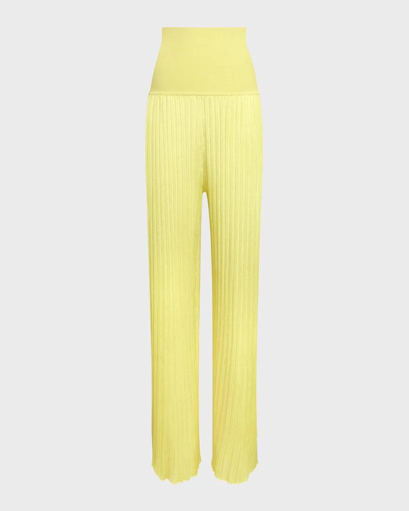 ALAIA Micro Pleat Trousers 1