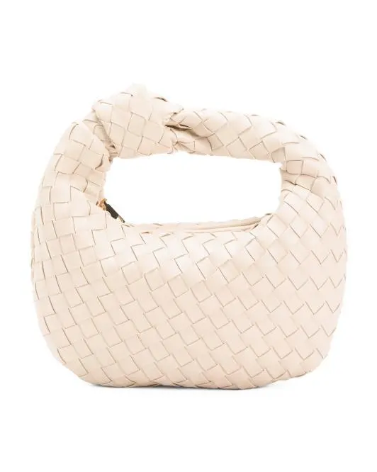 URBAN EXPRESSIONS Tracy Woven Clutch With Knot Detail