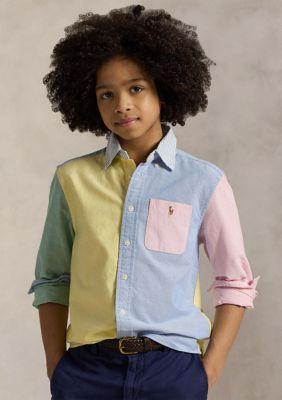 Ralph Lauren Lauren Childrenswear Boys 8 20 Cotton Oxford Fun Shirt