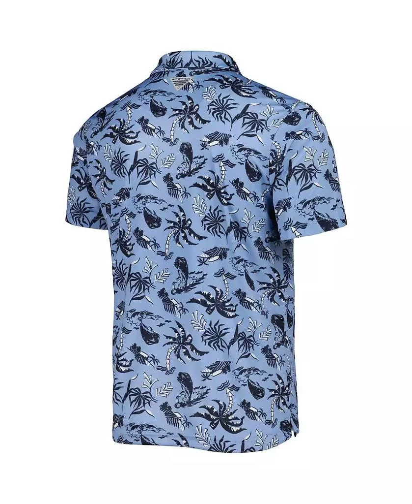 Columbia Men's Carolina Blue North Carolina Tar Heels Super Terminal Tackle Omni-Shade Polo Shirt 3