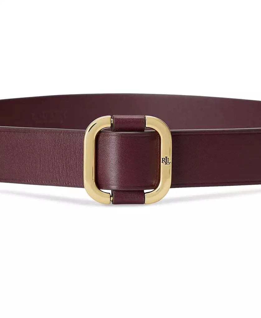 Lauren Ralph Lauren Women's Leather Slide-Buckle Belt 4