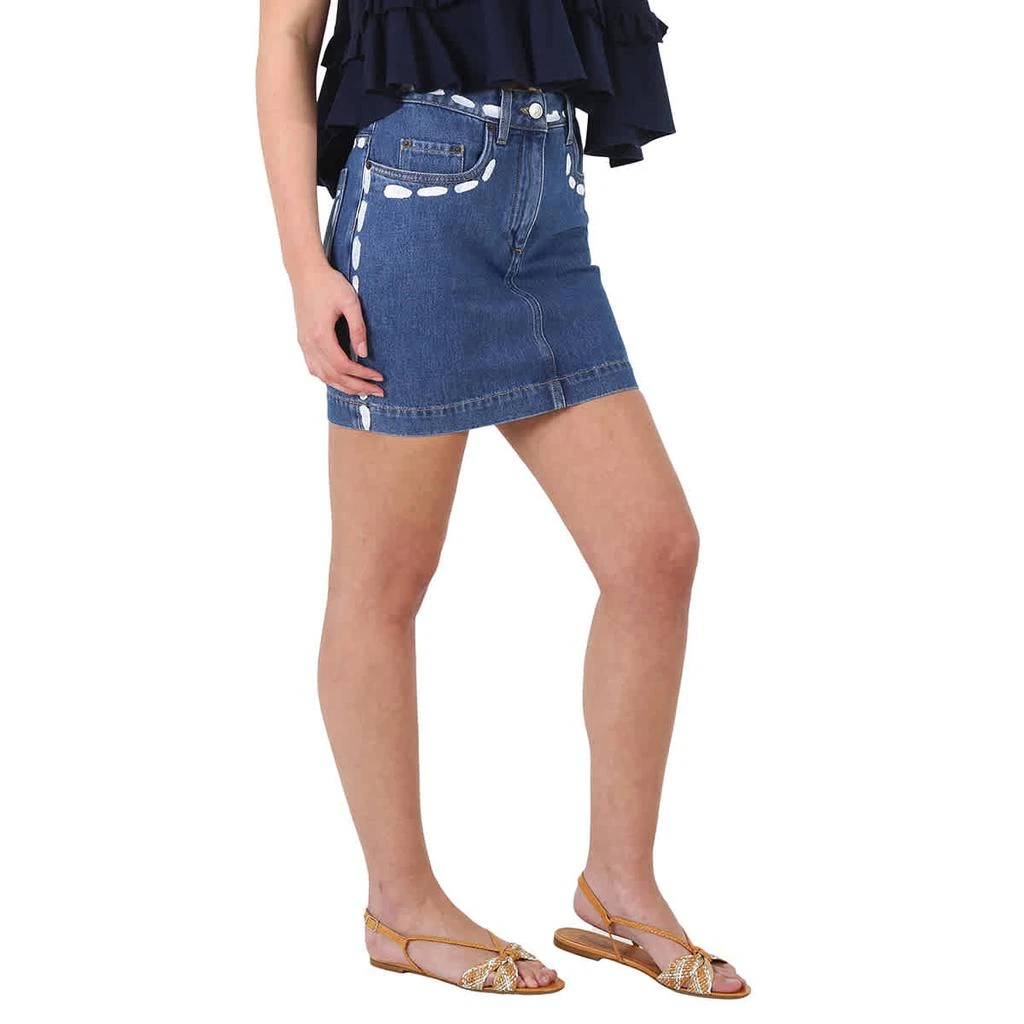 Moschino Ladies Cotton Denim Mini Skirt 1