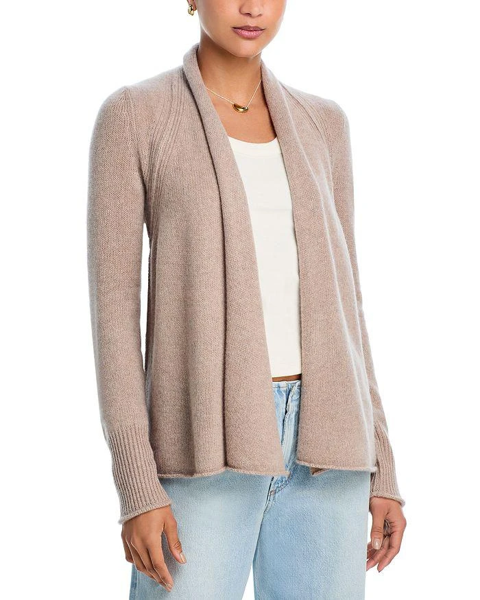 AQUA Drape Front Cardigan - Exclusive 1