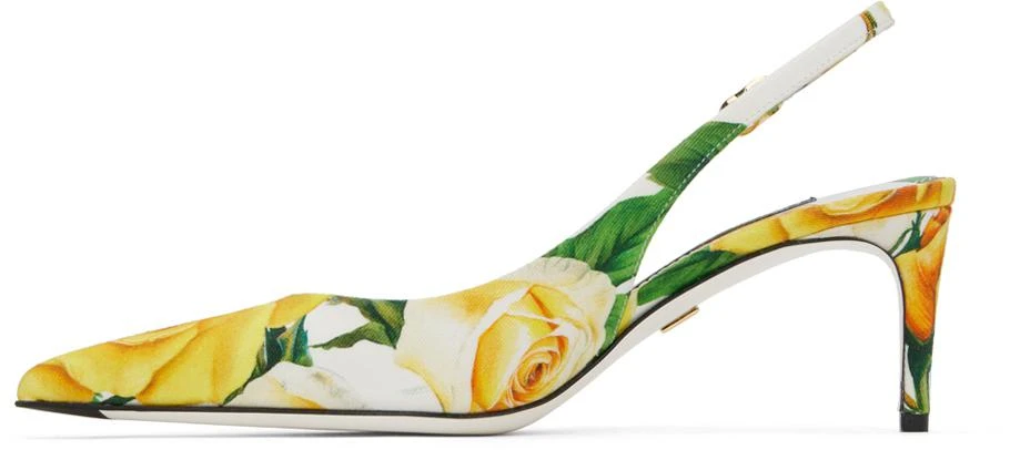 Dolce & Gabbana Yellow Slingback Heels 3