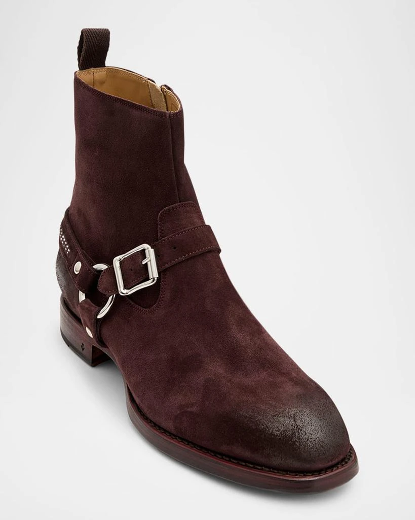 John Varvatos Men's Regent Harness Suede Ankle Boots 3