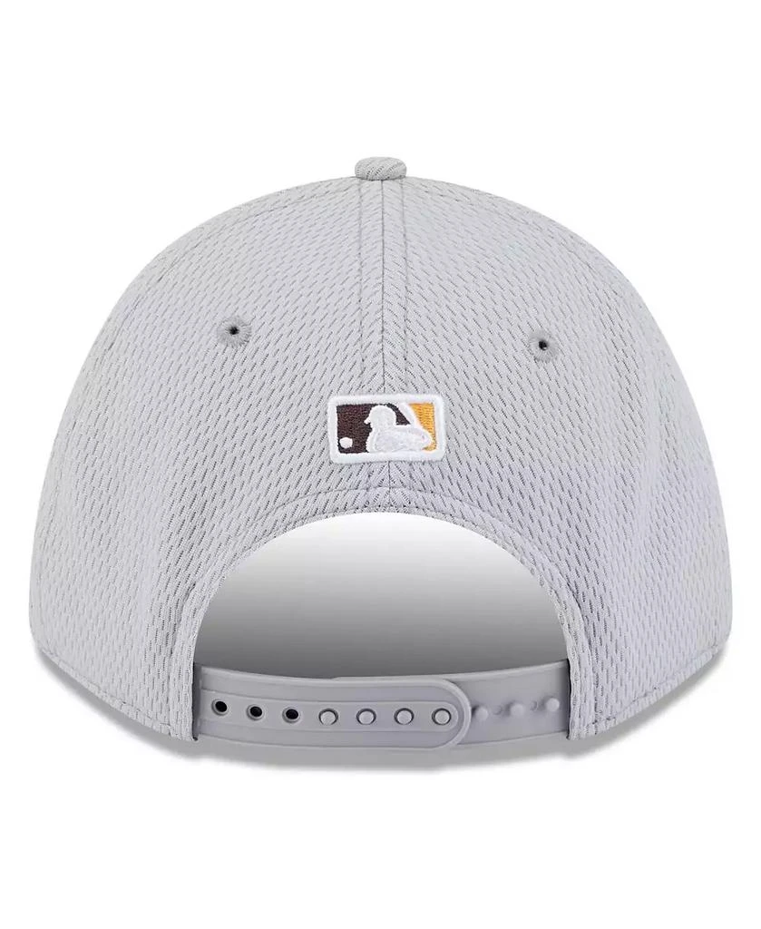 New Era Men's Gray San Diego Padres 2025 MLB Clubhouse 9FORTY M-Crown Adjustable Hat 2