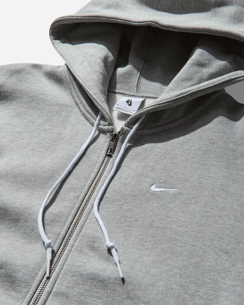 NIKE Men's Solo Swoosh Full-Zip Hoodie Dark Grey Heather 3