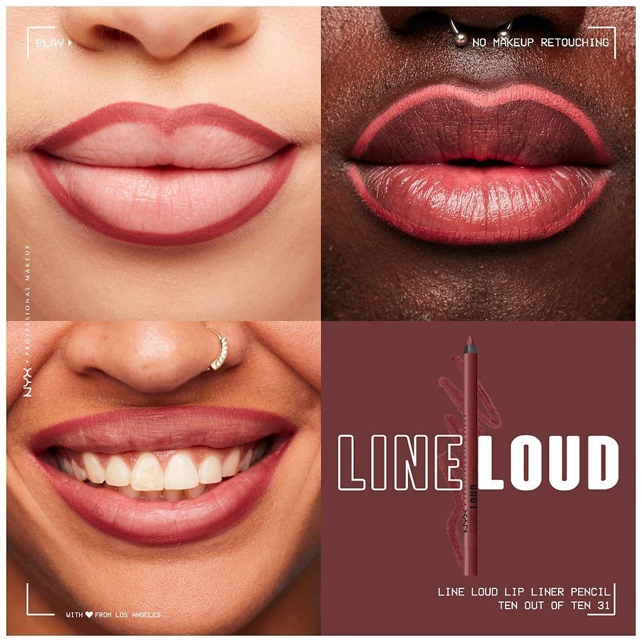 NYX Professional Makeup Line Loud Lip Pencil 2